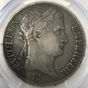 ☆1811A フランス　5フラン銀貨　ナポレオン1世　PCGS VF 30