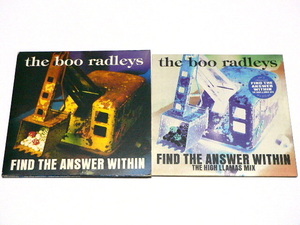 THE BOO RADLEYS / FIND THE ANSWER WITHIN // CDS2枚 ギターポップ シングル ブー ラドリーズ
