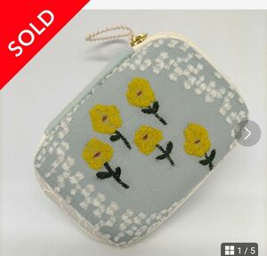 SOLD !! ミナペルホネン☆ハンドメイド　マルチケース♪ポーチ♪バラード