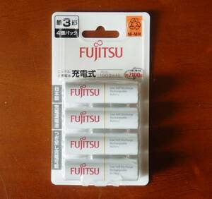  Fujitsu made in Japan single 3 nickel water element rechargeable battery min.1900mAh 4 pcs set eneloop Eneloop interchangeable HR-3UTC(4B) single three FDK unopened new goods 