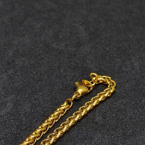 Gold Necklace ロープチェーン 金ネックレス ゴールドネックレス チェーンネックレス 303の画像4