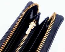 COACH コーチ　長財布　レザー　黒　金　ブラック　ゴールド　　_画像8