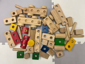 積み木 まとめて 木製 中古保管品 / 現状品 おもちゃ ブロック つみき【0427k-5】