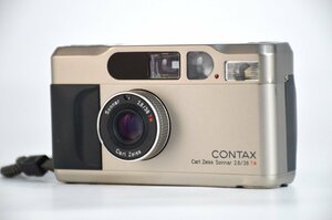 1円～【動作確認済】CONTAX T2 チタンシルバー/ Carl Zeiss Sonnar 38mm F2.8 T* コンタックス T2