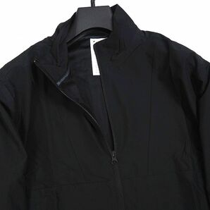 R351 新品 New Balance ニューバランス ゴルフ フルジップ ウーブン ジャケット ビッグロゴ XL ブラックの画像4