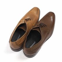 P325 未使用品 訳あり ステファノロッシ スクエア スワール 本革 ビジネスシューズ 43(27.5cm) STEFANO ROSSI 紳士靴 d-9_画像5
