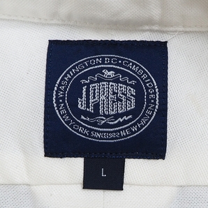 未使用品 J.PRESS ジェイプレス オックスフォード ボタンダウンシャツ 長袖 L ドレスシャツの画像8