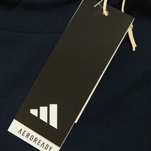 R356 新品 アディダスゴルフ モックネック シャツ 半袖 (サイズ:L) adidas GOLF ゴルフウェア ネイビー_画像8