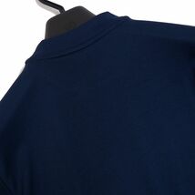 R356 新品 アディダスゴルフ モックネック シャツ 半袖 (サイズ:L) adidas GOLF ゴルフウェア ネイビー_画像4