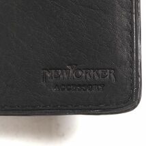 未使用 ニューヨーカー 牛革 マディソン レザー 二つ折り 長財布 NEW YORKER NYK097 コゲチャ_画像5