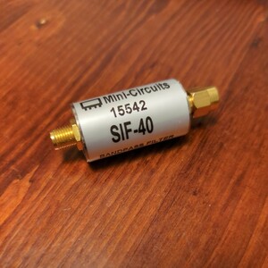 Mini-Circuits SIF-40 Lumped LC Band Pass Filter, 35 - 49 MHz, 50 ミニサーキット社製 バンドパスフィルタ