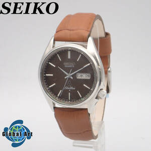 え03359/SEIKO セイコー/シルバーウェーブ/クオーツ/メンズ腕時計/文字盤 ブラウン/7546-801A