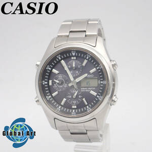 え03208/CASIO カシオ/電波ソーラー/メンズ腕時計/デジアナ/文字盤 ブラック/WVQ-500DJ