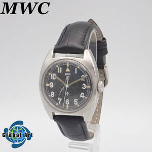 え03405/MWC ミリタリーウォッチカンパニー/手巻き/メンズ腕時計/数字/文字盤 ブラック