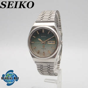 え03236/SEIKO セイコー/タイプ2/クオーツ/メンズ腕時計/グリーン×グラデーション文字盤/4623-8030/ジャンク