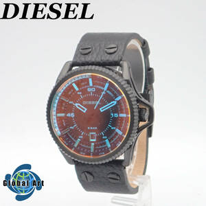 え03467【極美品】DIESEL ディーゼル/クオーツ/メンズ腕時計/ブラック/DZ-1793