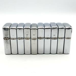 ★E03737/ZIPPO ジッポー/オイルライター/シルバー/1979年製/1986年製/1996年製/1997年製 等/まとめて/計10点セット/火花OK含の画像4