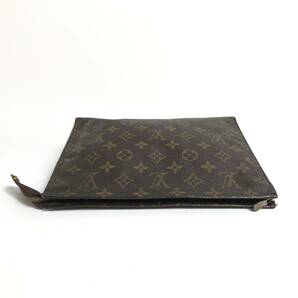 ●3D251/Louis Vuitton ルイヴィトン/ポシェットワレット/クラッチバッグ/セカンドバッグ/モノグラム/LVロゴ/レザー/ブラウンの画像7