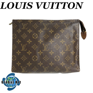 ●3D251/Louis Vuitton ルイヴィトン/ポシェットワレット/クラッチバッグ/セカンドバッグ/モノグラム/LVロゴ/レザー/ブラウン