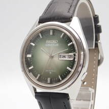 え04060/SEIKO セイコー/5アクタス/SS/自動巻/メンズ腕時計/25石/文字盤 グリーン/6106-7510_画像2