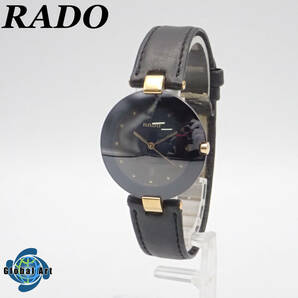 え04139/RADO ラドー/クオーツ/メンズ腕時計/文字盤 ブラック/129.4075.4Nの画像1