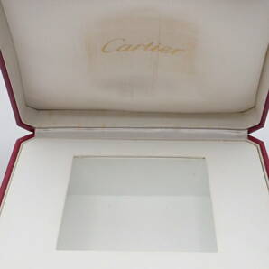 え01999/Cartier カルティエ/時計箱/純正/外箱のみ/空箱/レッド/取扱説明書・コマ付の画像9