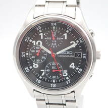 え03491/SEIKO セイコー/クオーツ/メンズ腕時計/クロノグラフ/文字盤 ブラック/V657-7110_画像3