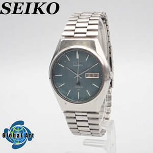 え04091/SEIKO セイコー/タイプ2/クオーツ/メンズ腕時計/文字盤 ブルー/7123-8100