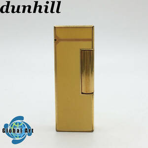 ★E04789/dunhill ダンヒル/ガスライター/イエロー×ゴールド/動作未確認