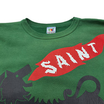 SAINT MICHAEL/セントマイケル 23AW CREW NECK SWEAT／CERBERUS　クルーネックスウェットトレーナー グリーン サイズ：XL 8047000093337_画像3