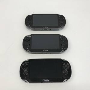 SONY PSVITA ソニー PCH-1000 PCH-1100 プレイステーション ヴィータ Vita ゲーム機本体 3点まとめて 動作未確認 現状品 ジャンク 部品取り