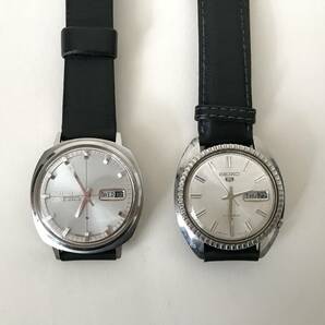 SEIKO 5 セイコー ファイブ 2点まとめて 21JEWELS 6119-6003 / 6119-7040 腕時計 カレンダー ヴィンテージ vintage watch 動作品 現状品の画像1