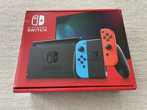 【新品未使用】 Nintendo Switch Joy-Con(L) ネオンブルー/(R) ネオンレッド　通常モデル　[店舗印なし]