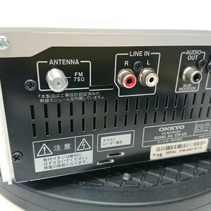 管理1051 ONKYO オンキョー CDコンポ レシーバー CR-U3 リモコン欠品 動作確認済み 現状品の画像8