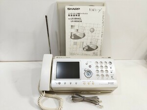 管理1140 SHARP ファッピィ FAX電話機 UX-W55CL ファックス ファクシミリ 通電のみ ジャンク