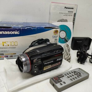 管理900 Panasonic パナソニック デジタルハイビジョンビデオカメラ 3mos HD 5.1ch HDC-HS100 通電のみ 赤外線照射確認済み 欠品あり 箱付の画像1