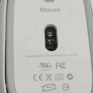 管理1140 Apple pro Mouse M5769 モデル スケルトン USBマウス 通電のみ ジャンクの画像4