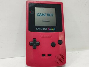 管理1308 Nintendo 任天堂 ゲームボーイカラー CGB-001 通電確認済み 傷あり 汚れあり 