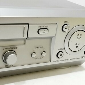 管理0917 SONY ソニー SLV-NX31 VHS ハイファイ ビデオデッキ 再生確認済み やや難あり リモコン欠品 ジャンクの画像4