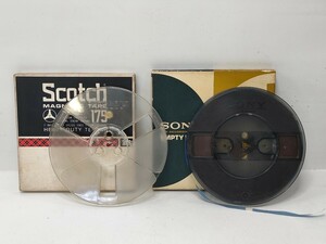 管理1047 オープンリール SONY ソニー EMPTY REEL R-7A Scotch MAGNETIC TYPE-72 2つセット 未チェック カビあり