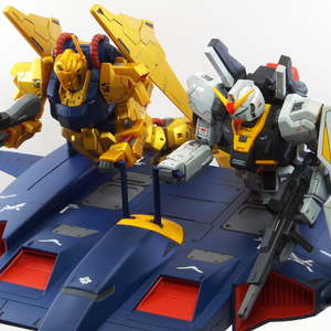 HGUC 百式＋マークⅡリバイブ＋おまけ 改修塗装完成品