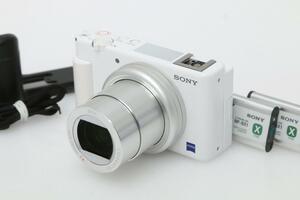 美品｜ソニー VLOGCAM ZV-1-W ホワイト CA01-T1306-2P2A SONY コンデジ Vlog 動画 撮影 カメラ vlog デジカメ