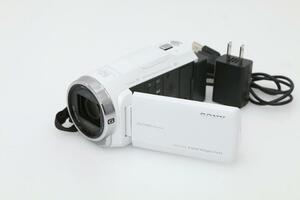 美品｜ソニー HDR-CX680 デジタルHDビデオカメラレコーダー ホワイト CA01-T1305-2P2A ビデオ カメラ HDRCX680 ハンディカム 動画 撮影