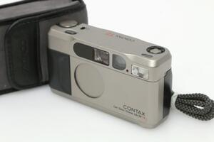 ジャンク品｜コンタックス CONTAX T2 チタンシルバー CA01-T1325-3U4A-ψ CONTAX ゾナー38ｍｍF2.8 高級コンパクトフィルムカメラ