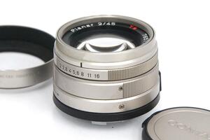 並品｜コンタックス Planar T* 45mm F2 コンタックスG用 CA01-A7480-2M2B カールツァイス プラナー 単焦点 レンズ レンジファインダー