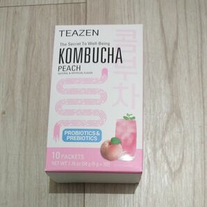 TEAZEN コンブチャ ピーチ 1箱 （10包） ティーゼン KOMBUCHA 健康茶 BTS ジョングク 桃 正規品