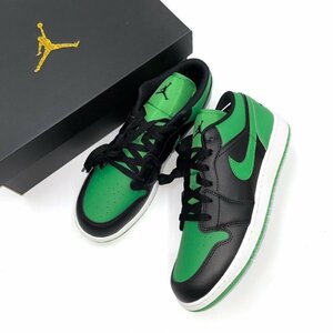 NIKE AIR JORDAN 1 LOW GS エア ジョーダン ロー 箱有 553560-065 黒緑 25.0