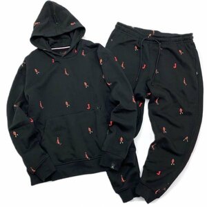 NIKE ナイキ ジョーダン エッセンシャル ホリデー ジャンプマン パーカー & パンツ セット 上下 DV9393 DV9391 -010 黒 2XL