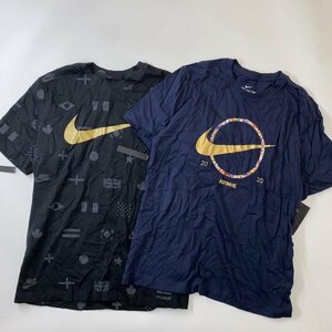 NIKE ナイキ NSW プレヒート スウッシュ & フラッグ Tシャツ 2枚 CT6872-451 CT6557-010 黒 XL