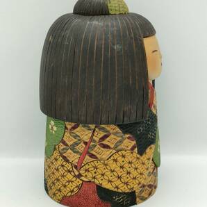 【金森つや子 作】 創作こけし 「晴着」 民芸品 置物 日本美術 全国近代こけし展入賞作家の画像5